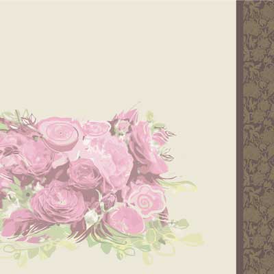 シックなフラワーテンプレート。